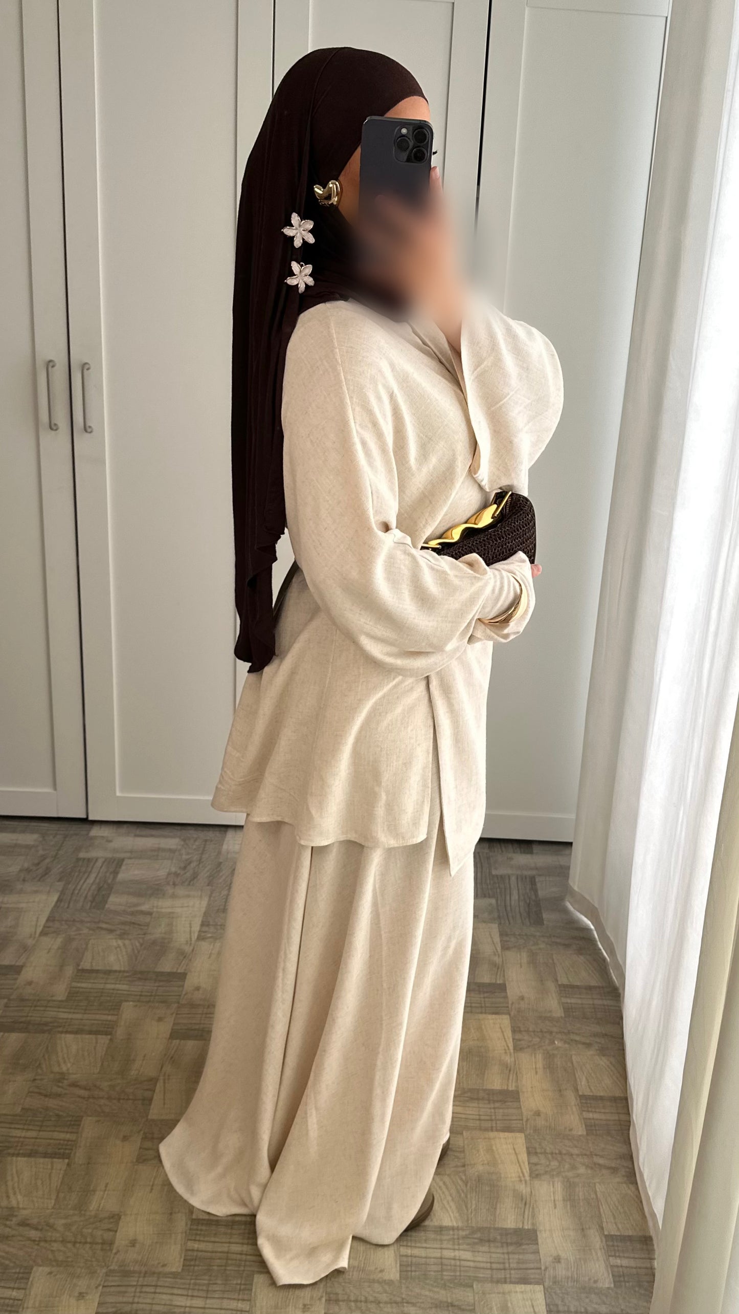 Ensemble lin croisé 🌼