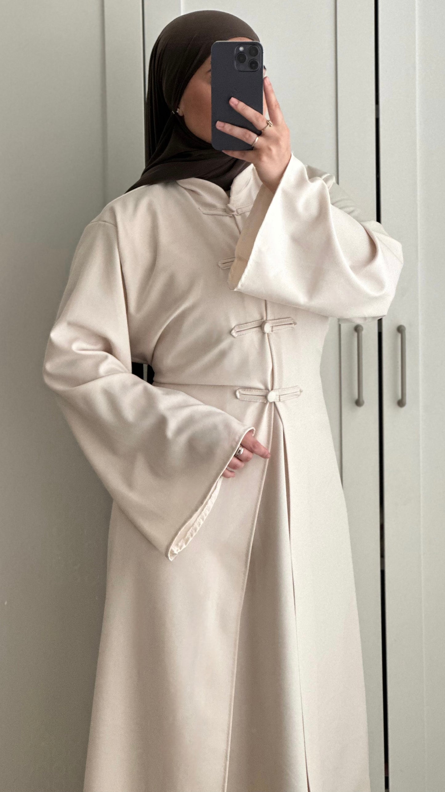 Abaya Harmonie - Écru