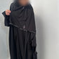 Kimono satin liseret Noir