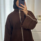 Ensemble en laine Marron