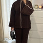 Ensemble en laine Marron