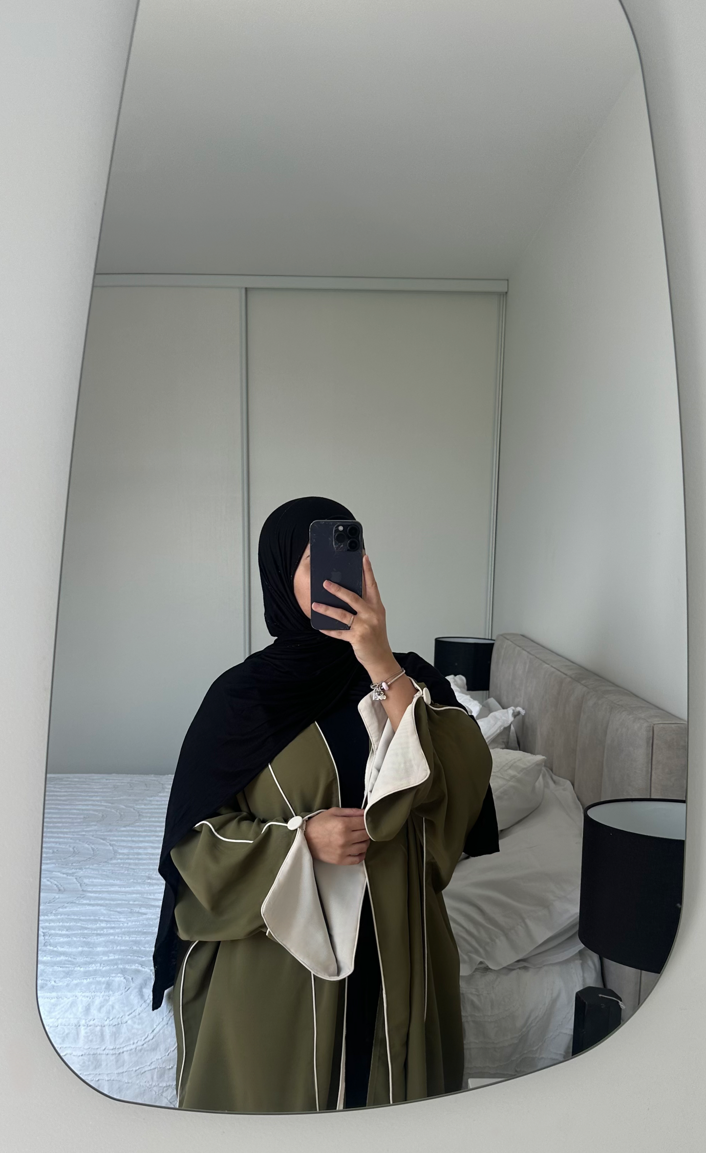 Kimono NOUR - Kaki/ Beige