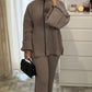 Ensemble en laine Taupe