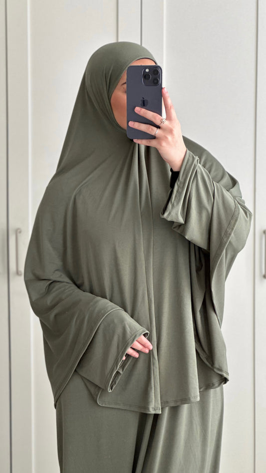 Ensemble khimar - Vert