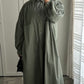 Robe chemises bouffante Kaki