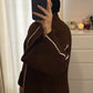 Ensemble en laine Marron