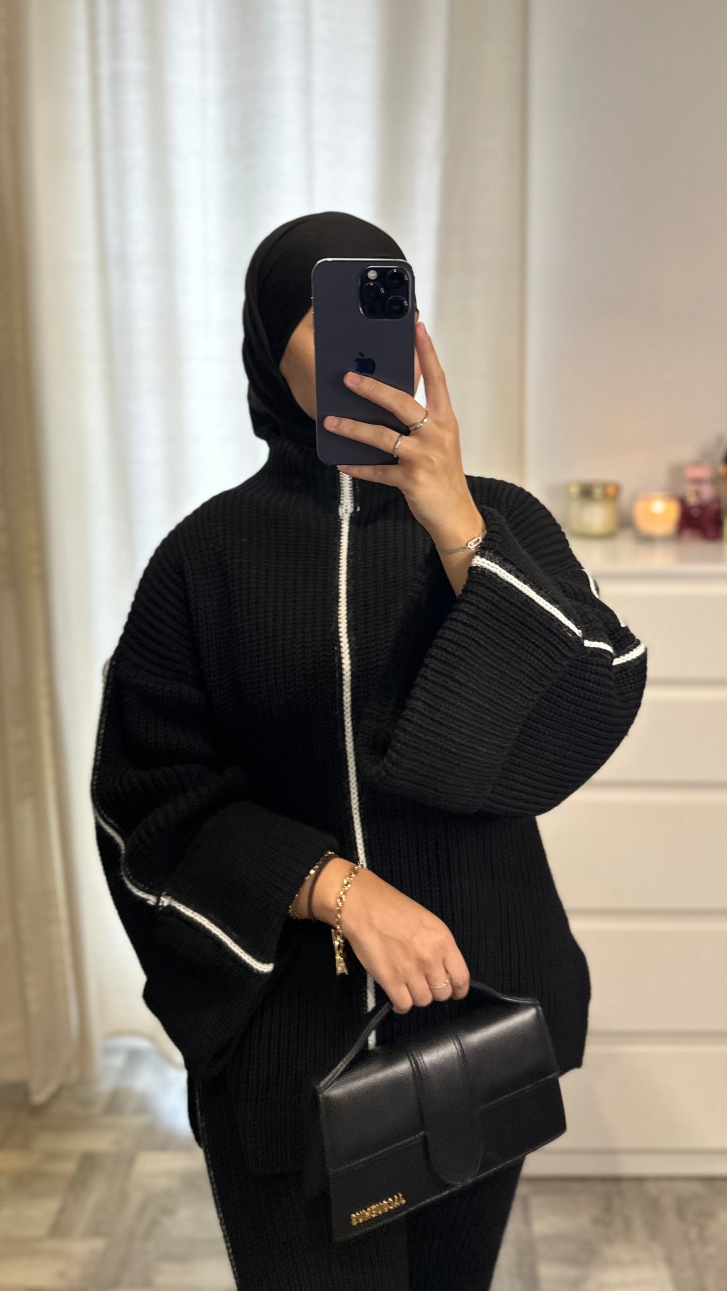 Ensemble en laine noir