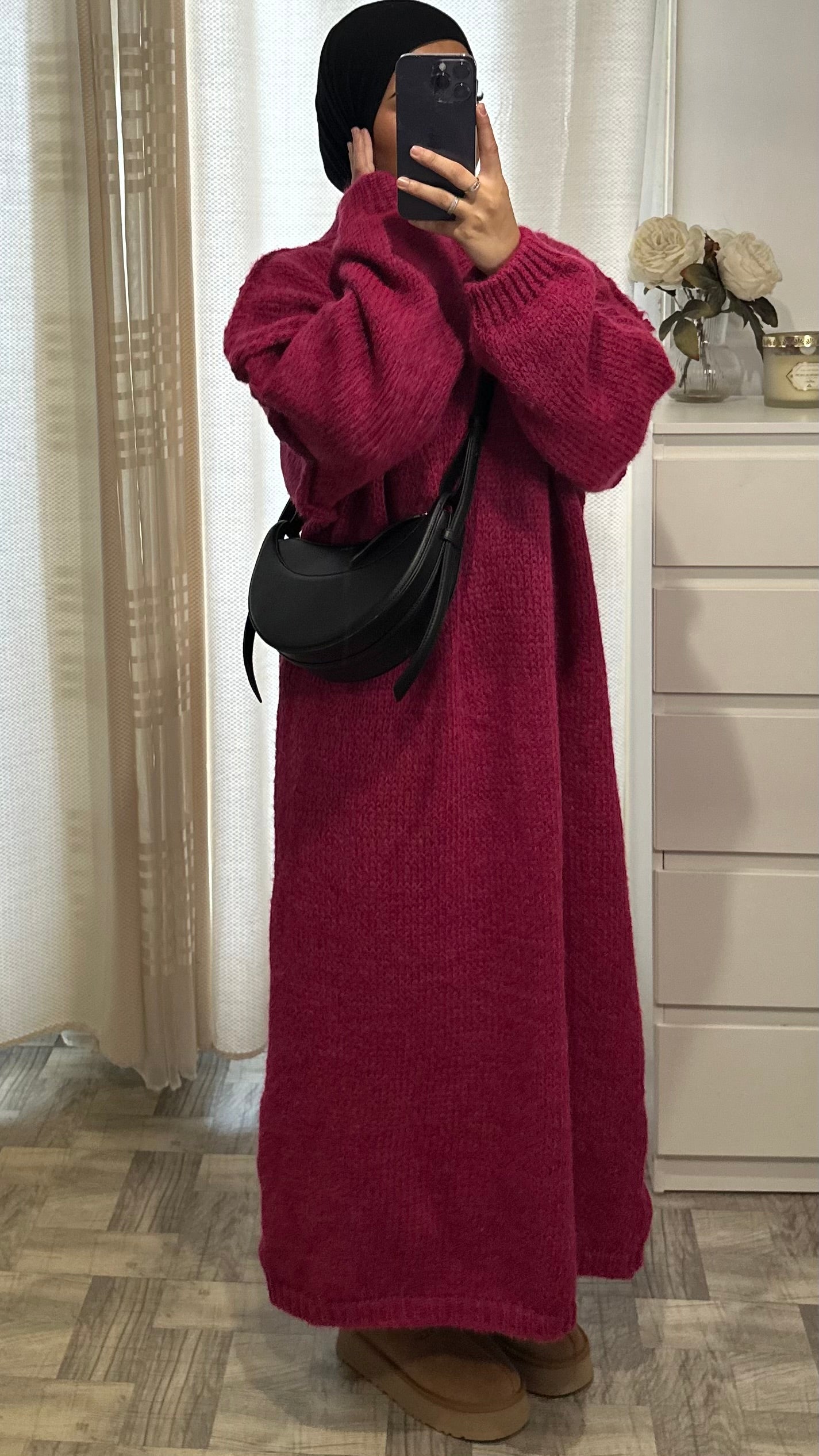 Robe Pull Oversize Rose