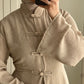 Abaya Harmonie - Effet Lin - Beige