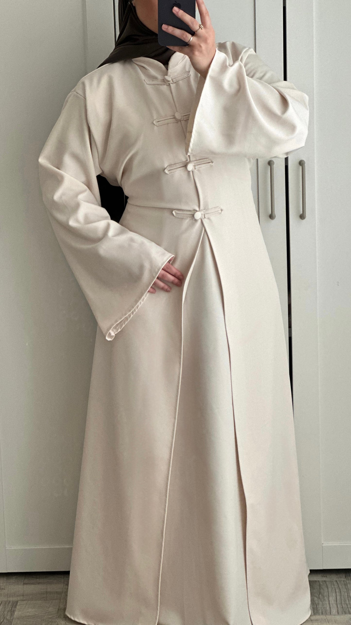 Abaya Harmonie - Écru