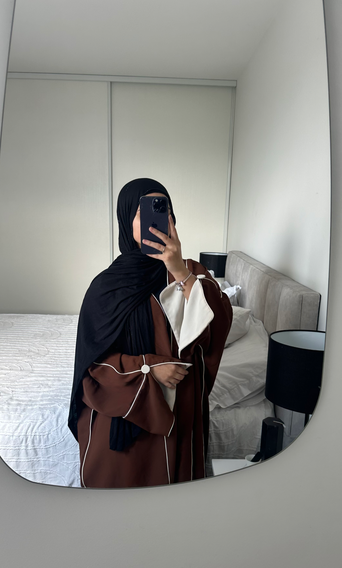 Kimono NOUR - Marron/ Beige