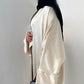 Kimono satin liseret Beige
