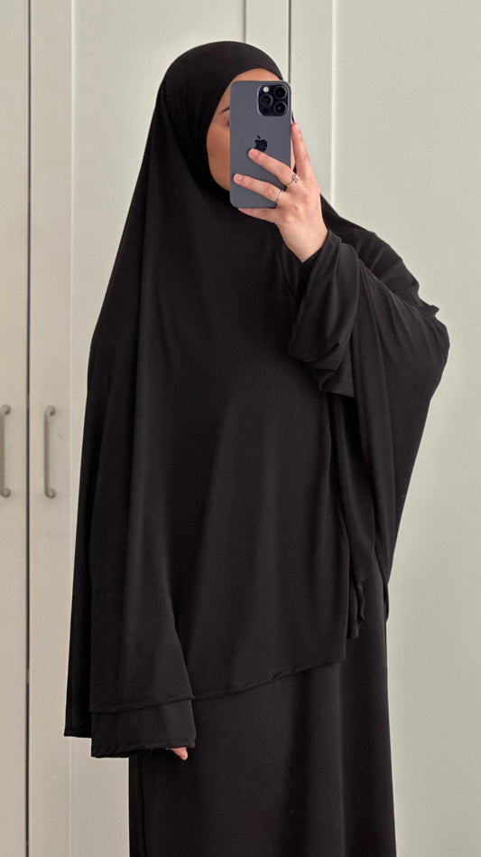 Ensemble khimar - Noir