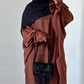Abaya tulip sleeve BLACK