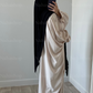 Abaya tulip sleeve BLACK