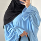 Abaya tulip sleeve BLACK