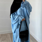 Abaya tulip sleeve BLACK