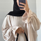 Abaya tulip sleeve BLACK