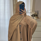 Kimono bouton en soie de médine CAMEL CLAIR