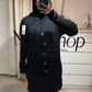 Ensemble en maille bouton NOIR